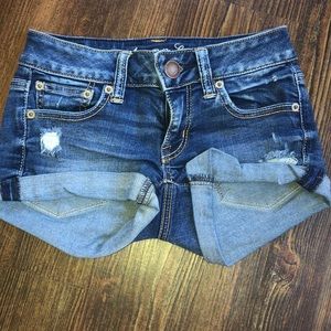 Denim shorts